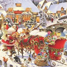 Схема вышивки «Подарки Деда Мороза»