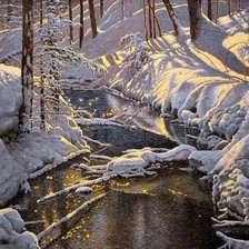 Схема вышивки «По картине Ричарда Савойя»