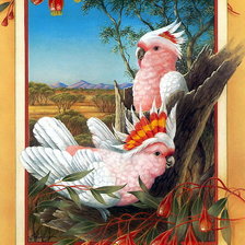 Схема вышивки «Птицы»