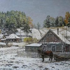 деревенский пейзаж