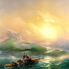 Схема вышивки «Девятый вал»