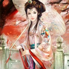 Схема вышивки «Гейша»