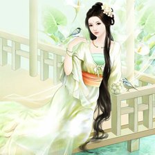 Схема вышивки «Гейша»