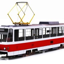 Схема вышивки «Трамвай»