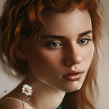 Схема вышивки «Девушка»