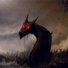 Схема вышивки «Болотный пес»