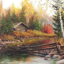 Схема вышивки «избушка»