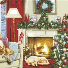 Схема вышивки «Канун рождества»