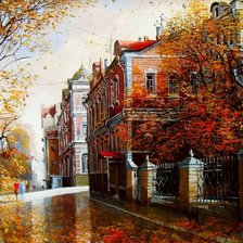 Схема вышивки «Городской пейзаж»