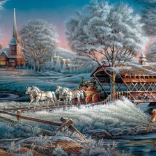 Схема вышивки «Ро картине Терри Редлина»