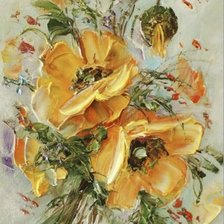 Схема вышивки «Маки»