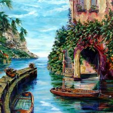 Схема вышивки «Город»