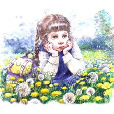 Схема вышивки «девочка»