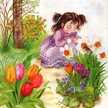 Схема вышивки «девочка»