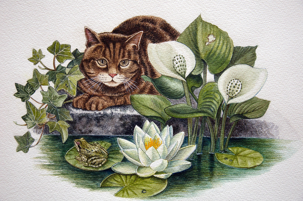 кот - рисунок - оригинал