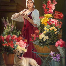 Схема вышивки «Цветы»