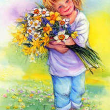 Схема вышивки «девочка»