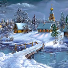 Схема вышивки «Зима»