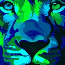 Схема вышивки «Лев»