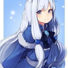 Схема вышивки «Аниме зима»