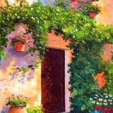 Схема вышивки «Дверь в дом»