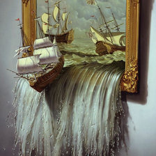 Схема вышивки «море»