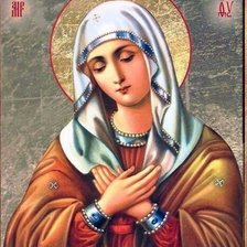 Схема вышивки «Икона Богородицы ,,Умиления,,»