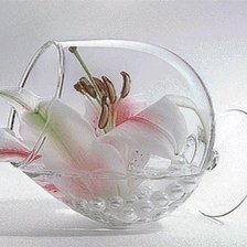 Схема вышивки «лилия в бокале»