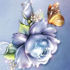 Схема вышивки «роза»