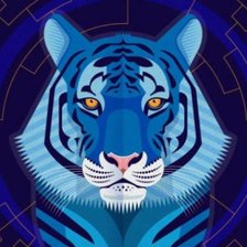 Схема вышивки «Тигр»