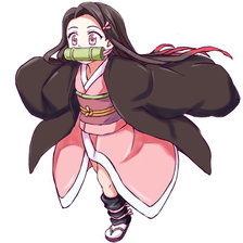 Схема вышивки «Незуко тян»