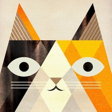 Схема вышивки «Calico Cat»