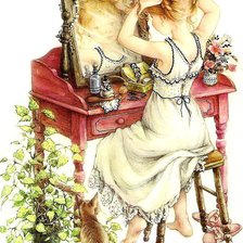 Схема вышивки «модница»