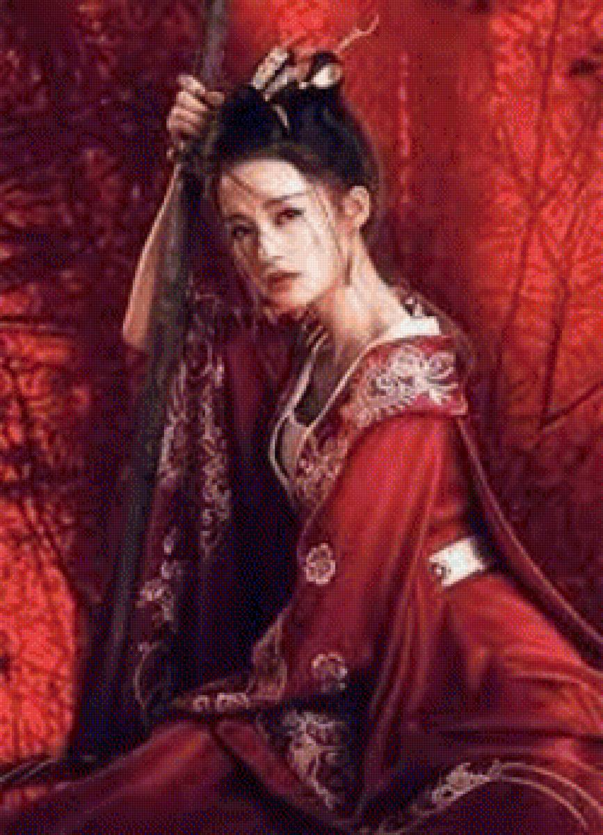 гейша с мечом - гейша меч люди - предпросмотр