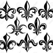 Схема вышивки «Flor de lis»