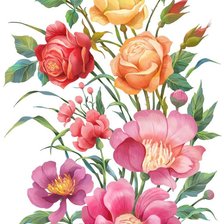 Схема вышивки «Цветы»