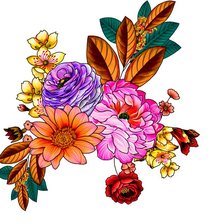 Схема вышивки «Цветы»