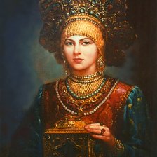 Схема вышивки «Русская красавица»