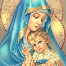 Схема вышивки «Богородица»