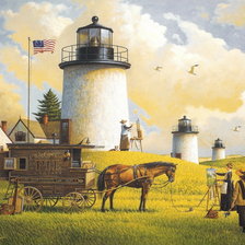 Схема вышивки «По картине Чарльза Высоцки»