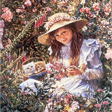 Схема вышивки «девочка»