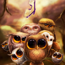 Схема вышивки «Совы»