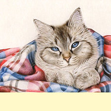 Схема вышивки «Серия "Коты"»