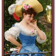 Схема вышивки «Девушка»