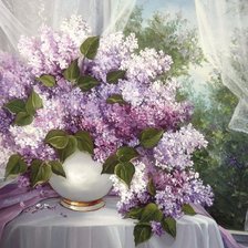 Схема вышивки «Сирень»