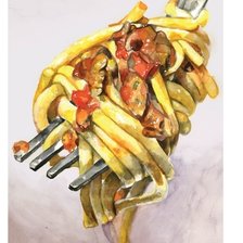 Схема вышивки «АЛИСИЯ СЕВЕРСОН. СПАГЕТТИ-ПАСТА»