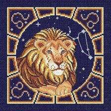 Схема вышивки «Знак зодиака лев»