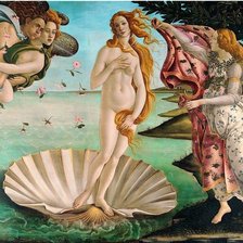 Схема вышивки «Botticelli Birth of Venus»