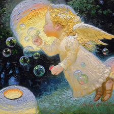 Схема вышивки «Виктор Низовцев Ангел»