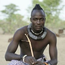 retrato hombre africano